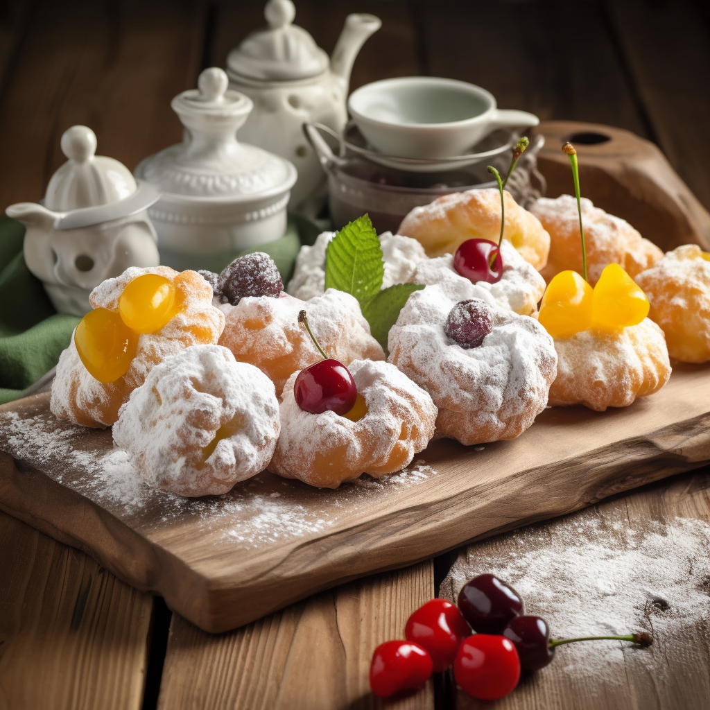 serving zeppole recipe