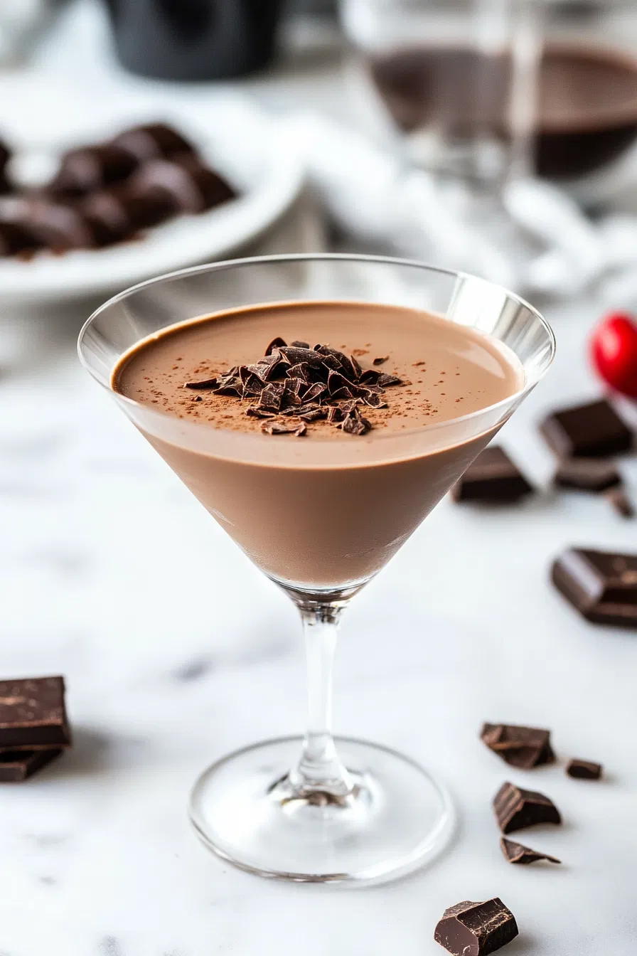 Add chocolate shavings or cocoa if using.