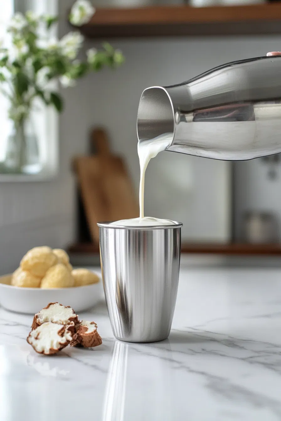 Add half-and-half or milk.