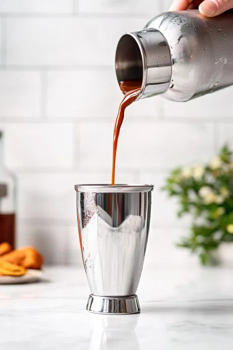 Add vodka, chocolate liqueur