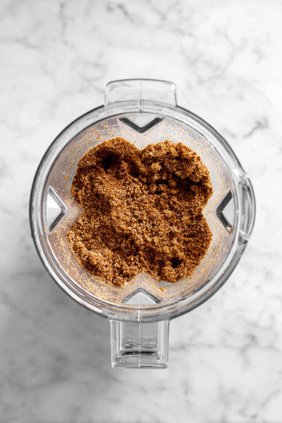 Add remaining water and blend again.