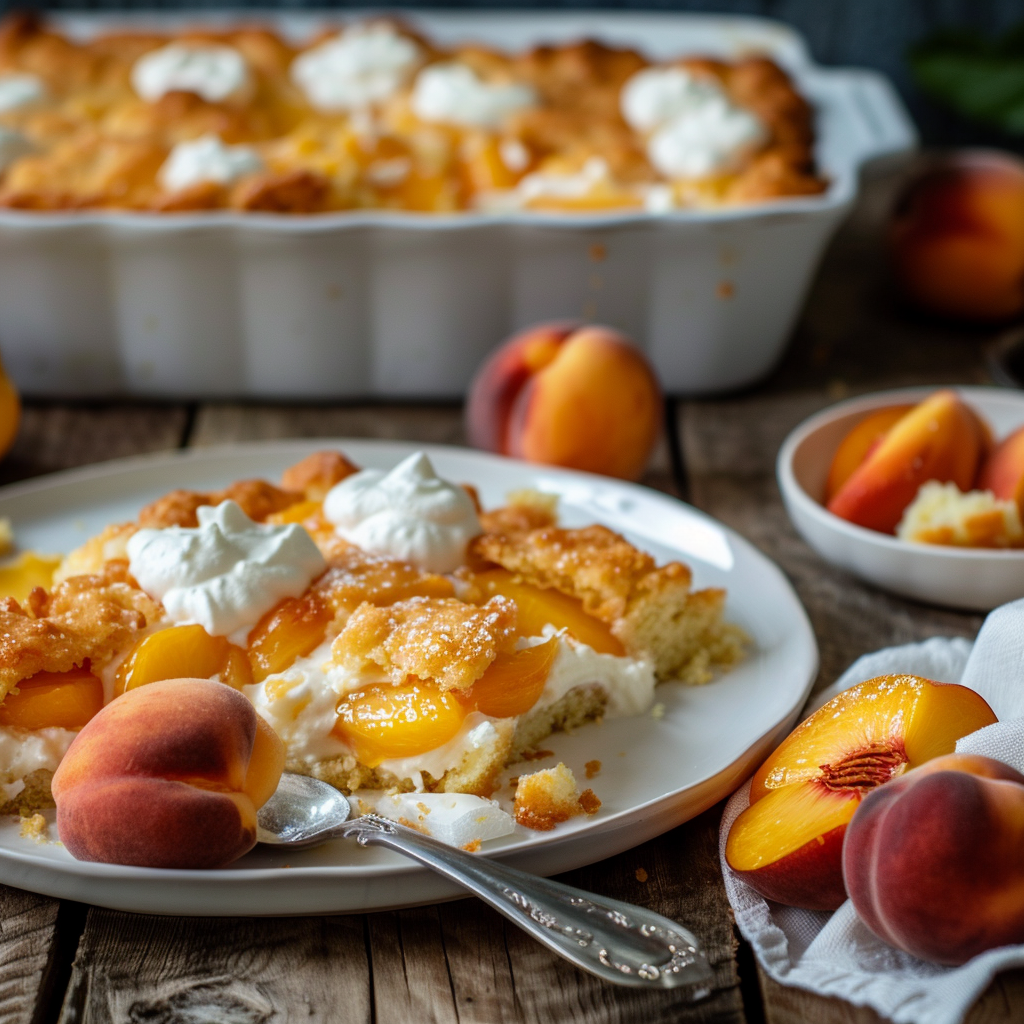 What to Serve with Peach Dump Cake
