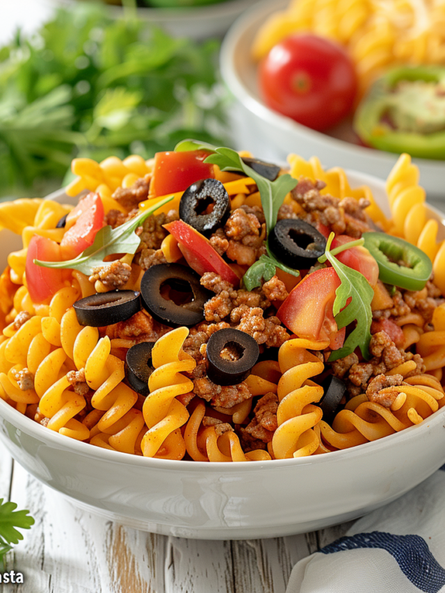 Taco Pasta Recipe Italian-Mexican Blend