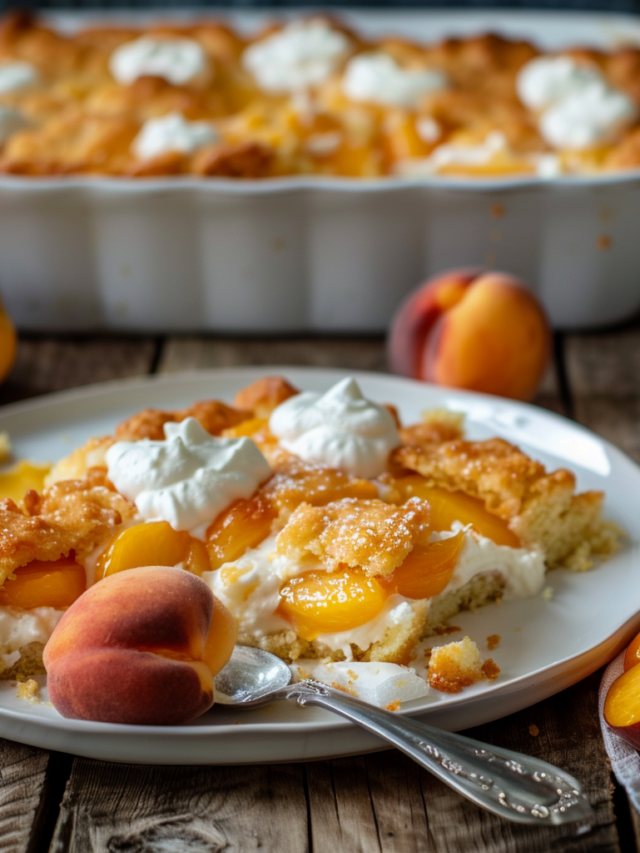 What to Serve with Peach Dump Cake