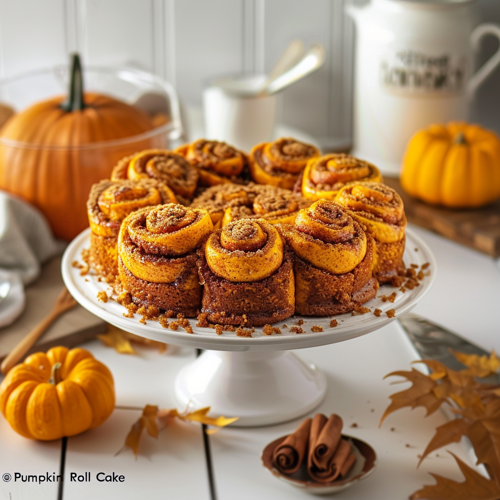 Overview How To Make Pumpkin Cinnamon Roll Cake