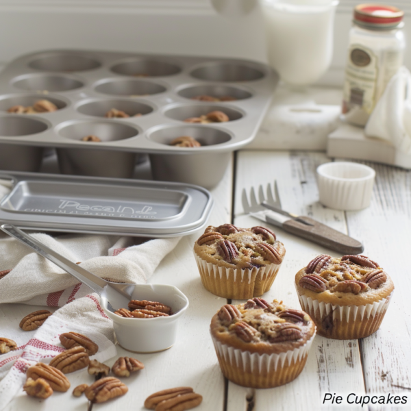 Pecan Pie Cupcakes Recipe Deliciously Sweet with Pecan Filling!