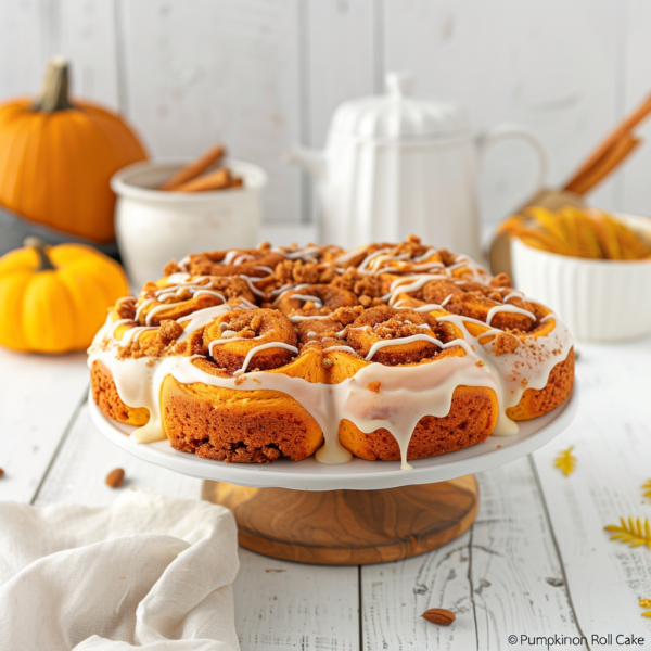 Pumpkin Cinnamon Roll Cake A Delicious Fall Dessert Delight!