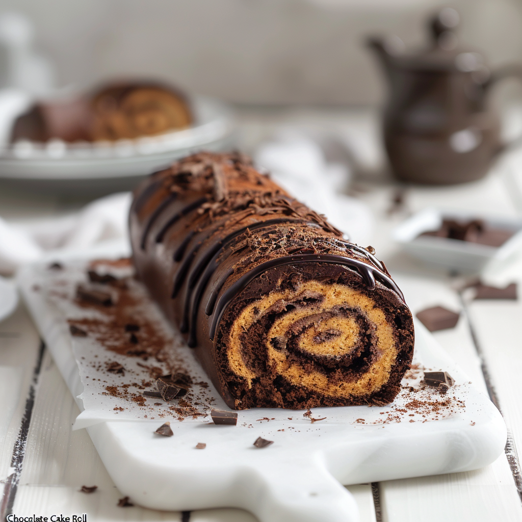 What to Eat with A Chocolate Cake Roll