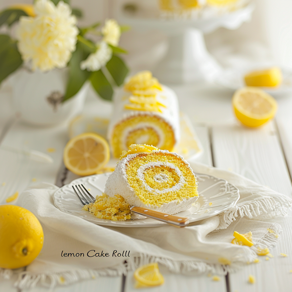 What to Eat with A Lemon Cake Roll