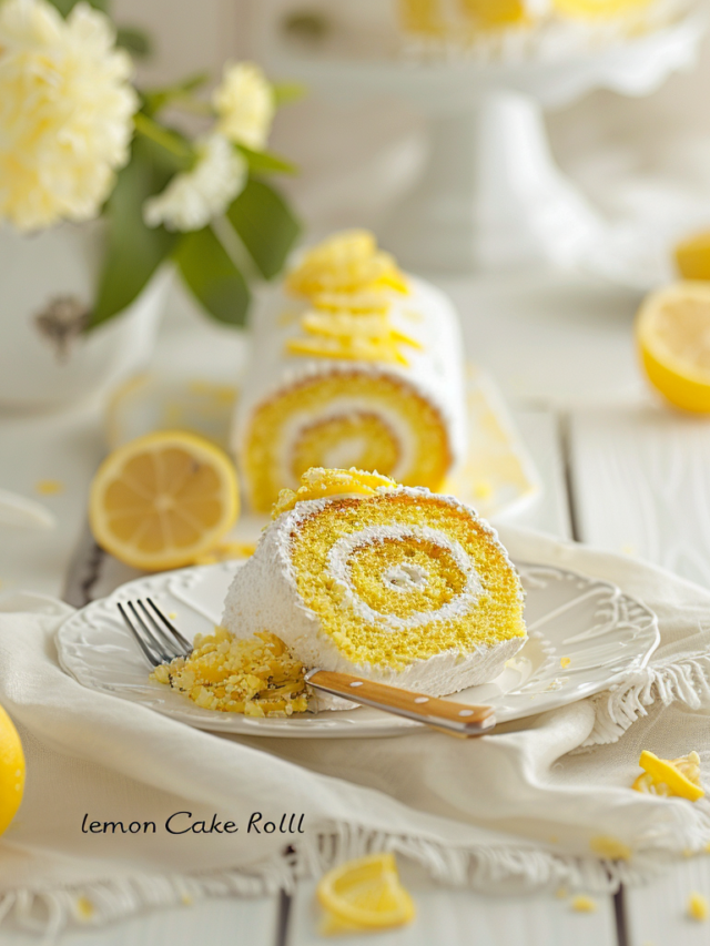 What to Eat with A Lemon Cake Roll