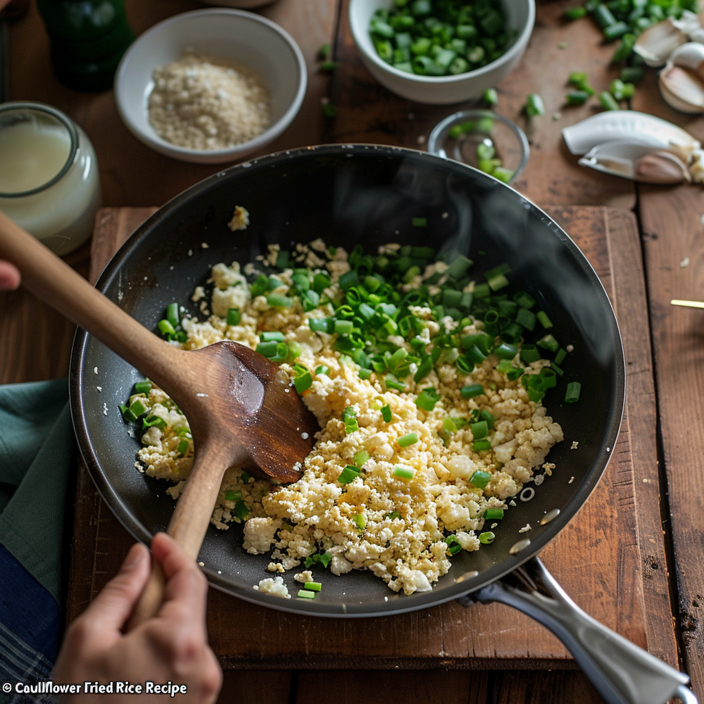 overview how to make Cauliflower Fried Rice Recip