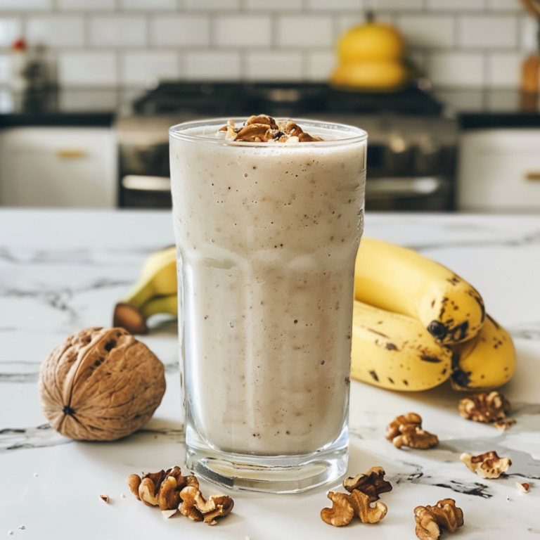 Banana and Walnut Smoothie Recipe Creamy and Delicious!