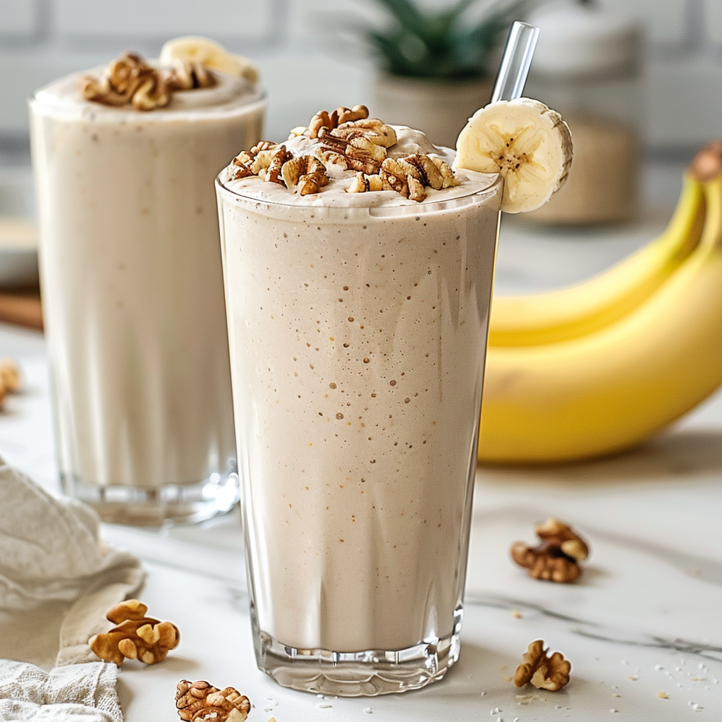 What To Serve With Banana And Walnut Smoothie