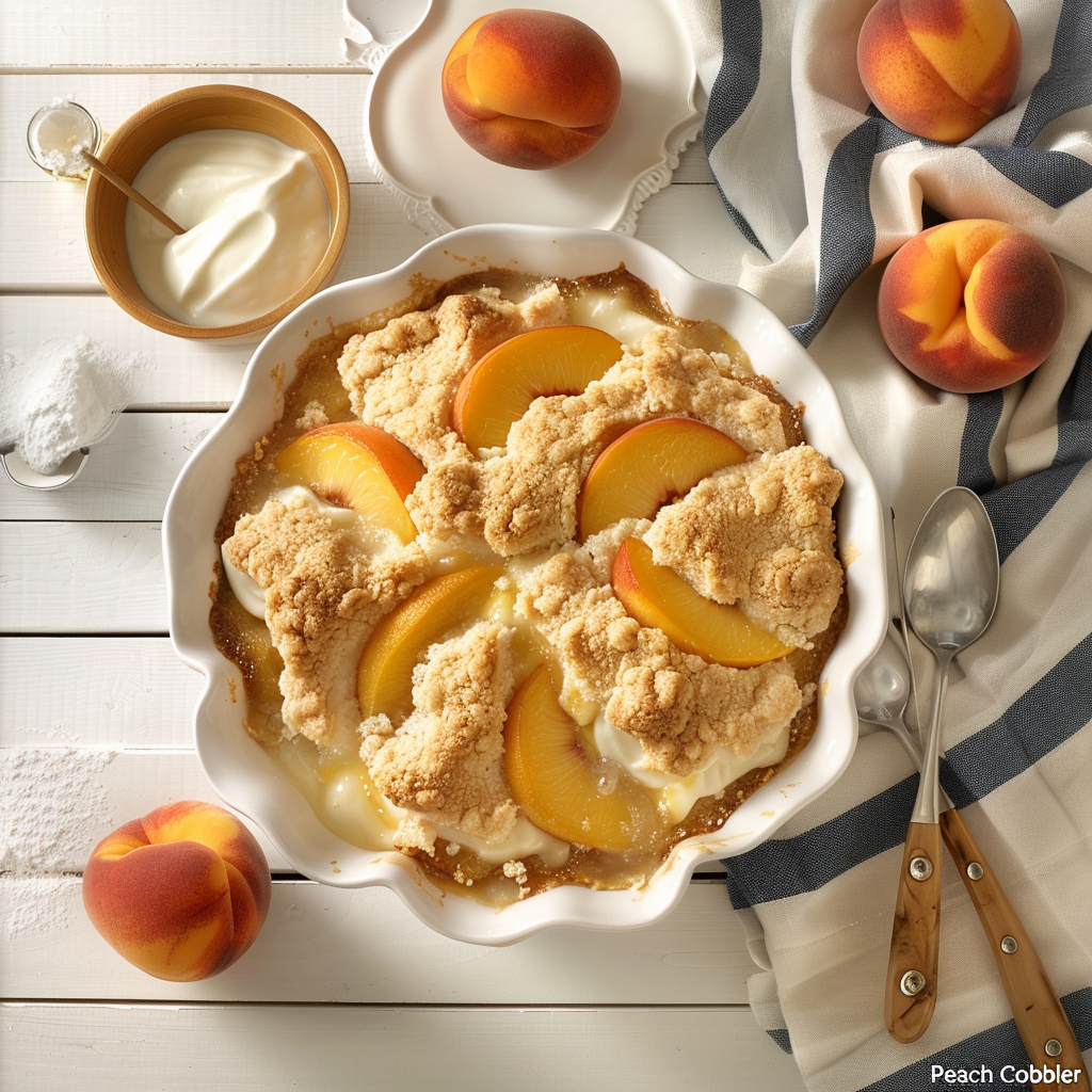 What to Serve with Peach Cobbler