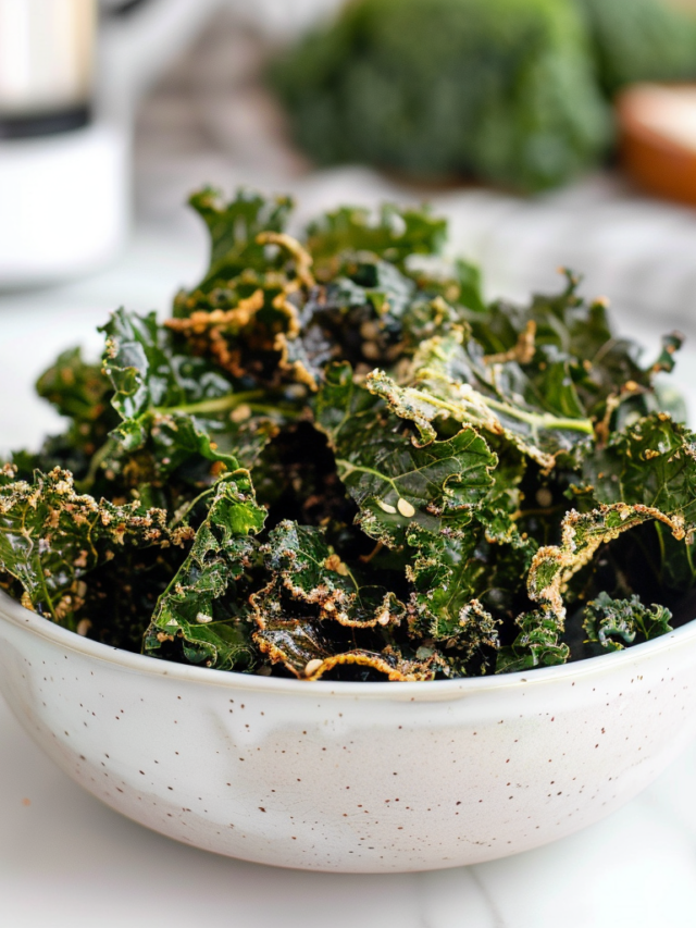 Air Fryer Kale Chips Recipe {A Healthier Snack Option}