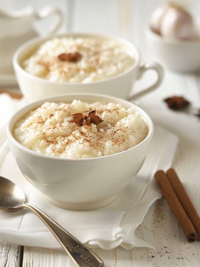 Rice Pudding Recipe Creamy Comfort in Every Bite!