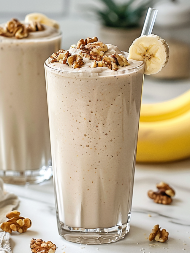 What To Serve With Banana And Walnut Smoothie