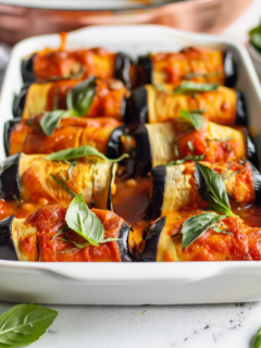 Eggplant Rollatini Recipe Baked And Cheesy