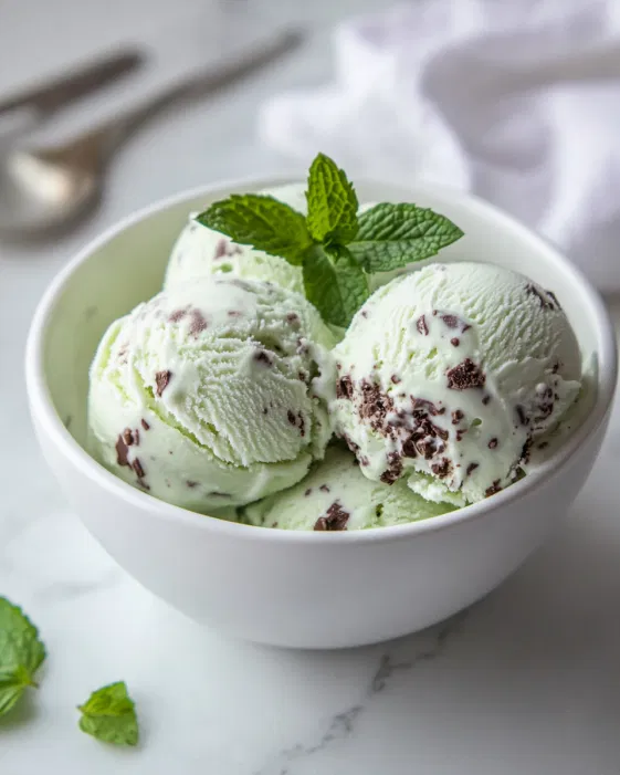 Mint Chocolate Chip Ice Cream