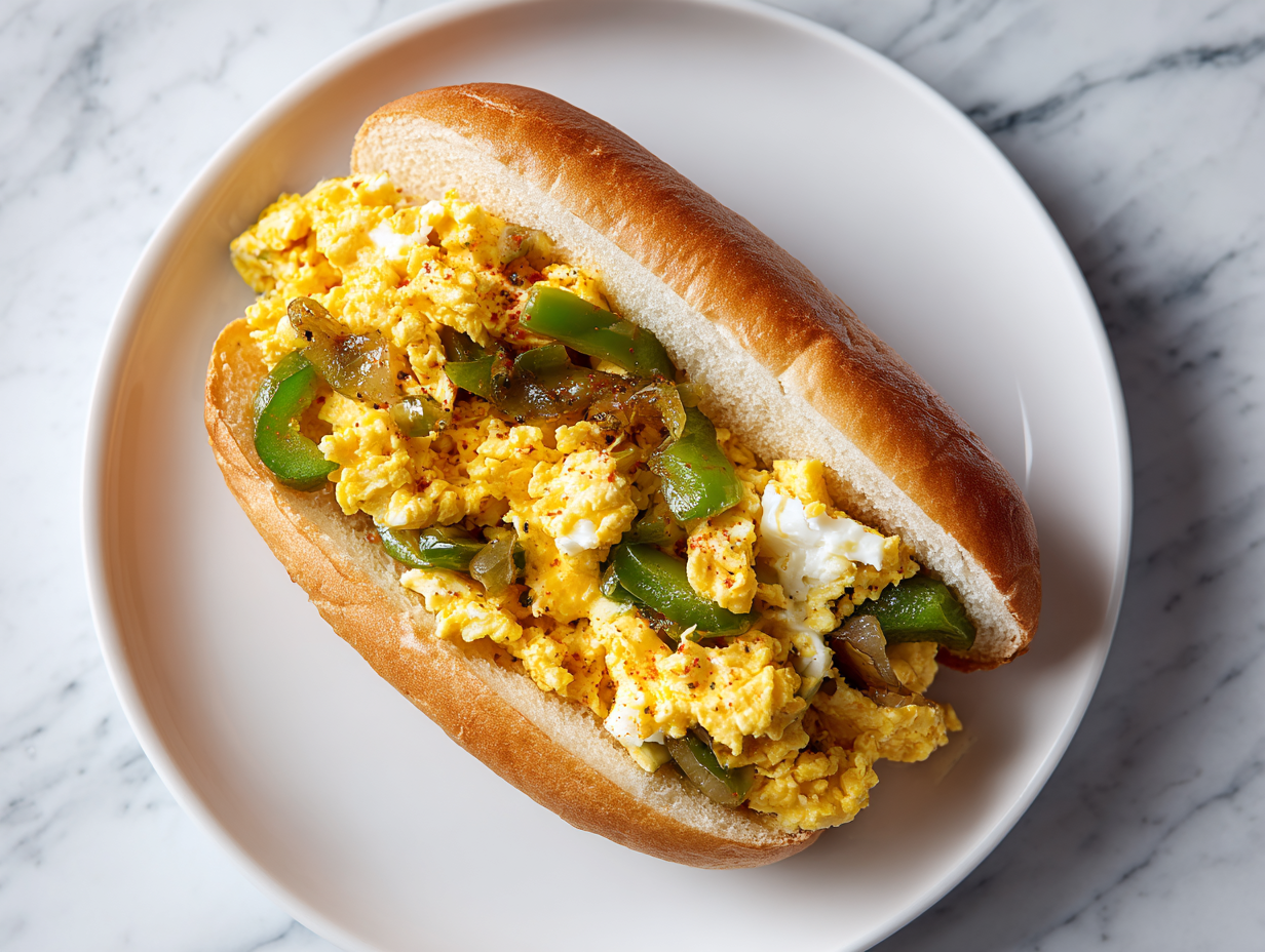 Best Pepper and Egg Sandwich Recipe!