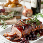 Roasted Pork Recipe With Red Wine Grape Sauce