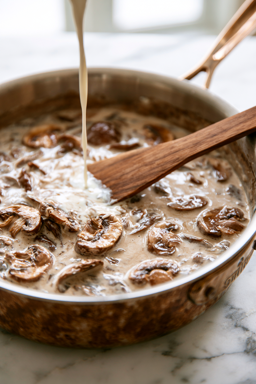 Stir in milk or heavy cream slowly, letting it blend into the broth until it turns a soft, golden beige. Lower the heat so it never curdles gentle warmth is key here.