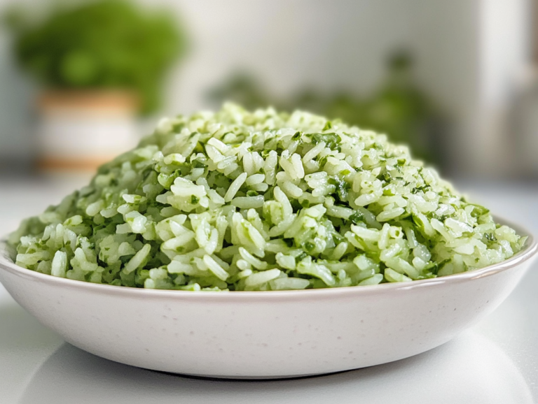 Arroz Verde Recipe Fresh And Flavorful Mexican Green Rice!