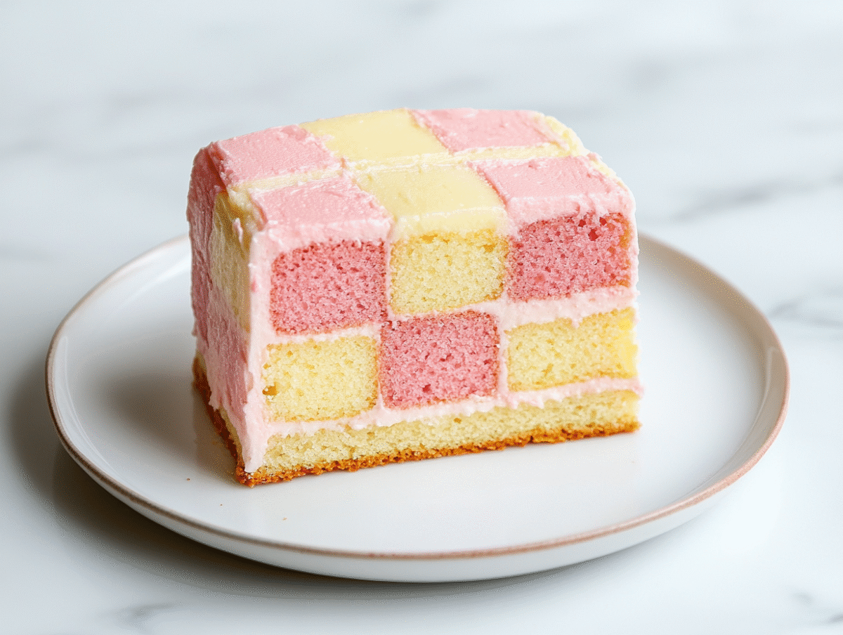Triangular Battenburg Battenberg Cake Recipe