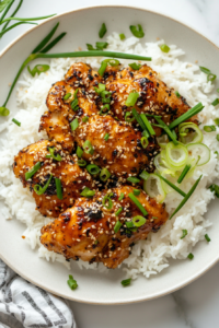 Garlic Furikake Chickenis ready to serve