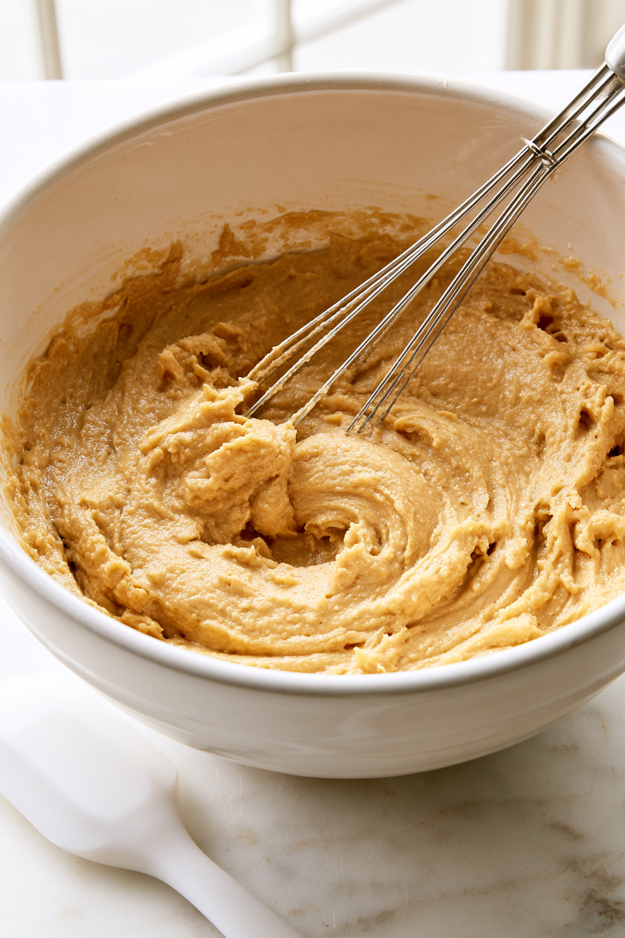 Gradually add dry ingredients and milk, mixing until smooth