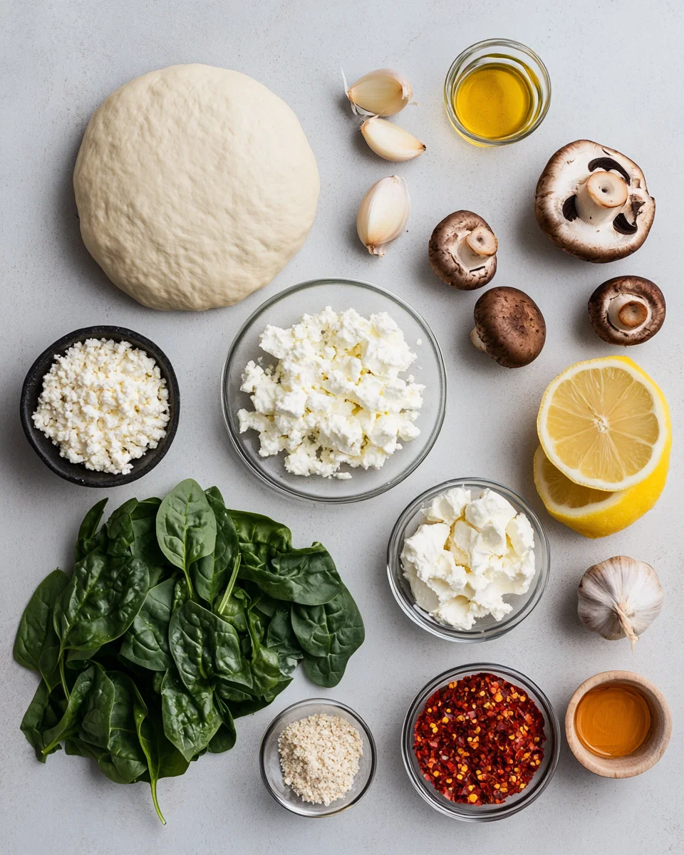 Mushroom Spinach Pizza Recipe