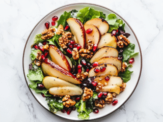 Pear Salad With Pomegranate Seeds Recipe