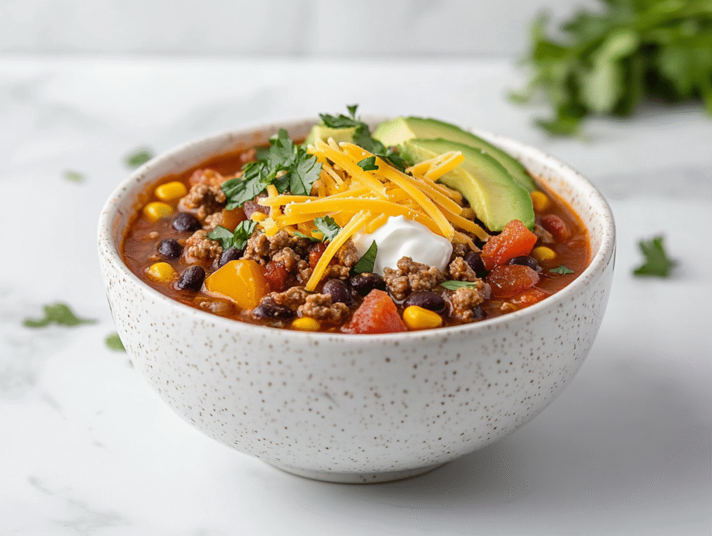Tex-Mex Taco Soup Recipe