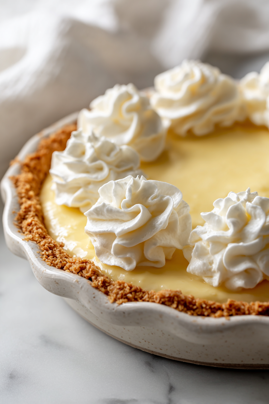 Top with whipped cream or cool whip before