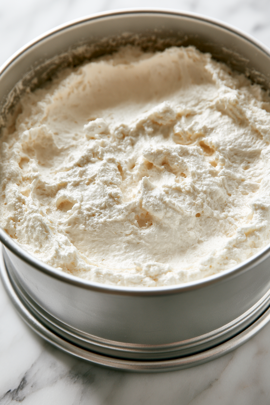 Transfer the mixture into an ungreased tube cake pan and bake for 42-47 minutes, until golden