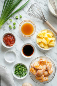 the image show the ingredients of Huli Huli Chicken Recipe