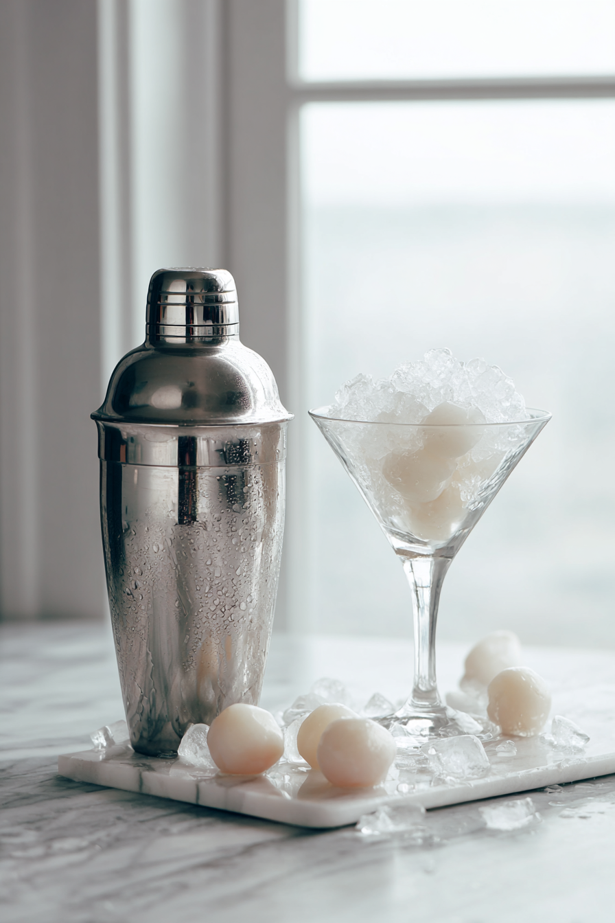 Add all ingredients to a cocktail shaker filled with ice