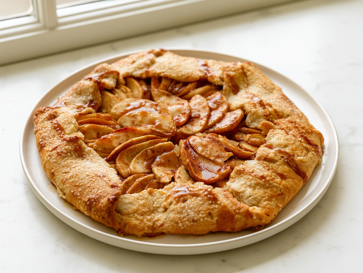 Apple Galette with Crystallized Ginger Recipe