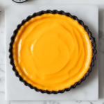 Assembling and Serving the Mango Tart with Meringue, Lime Granita, and Coriander