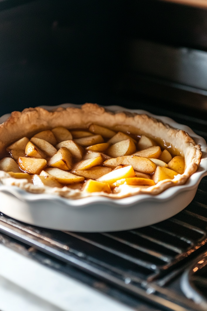 Baking the Apple Tart to a Golden Perfection