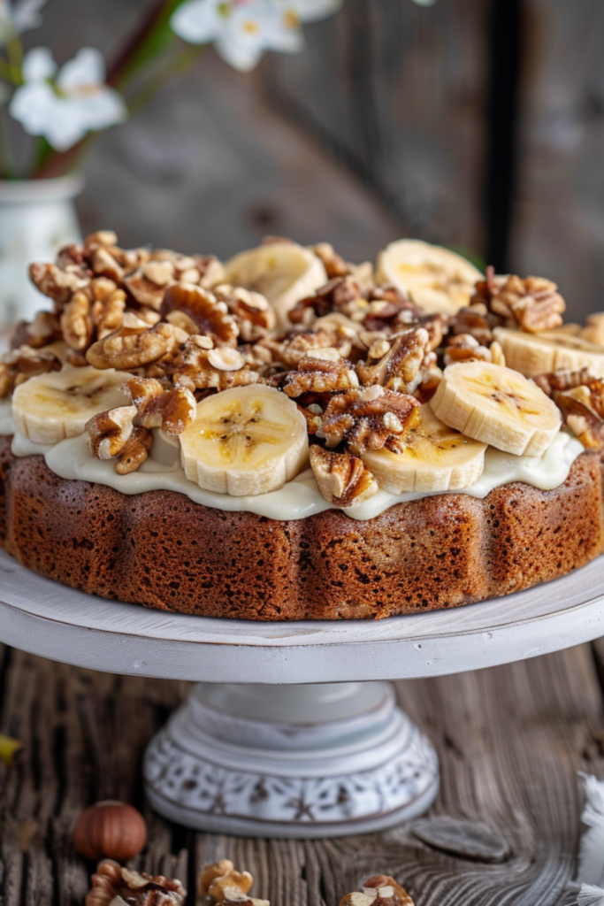 Banana Walnut Cake Recipe