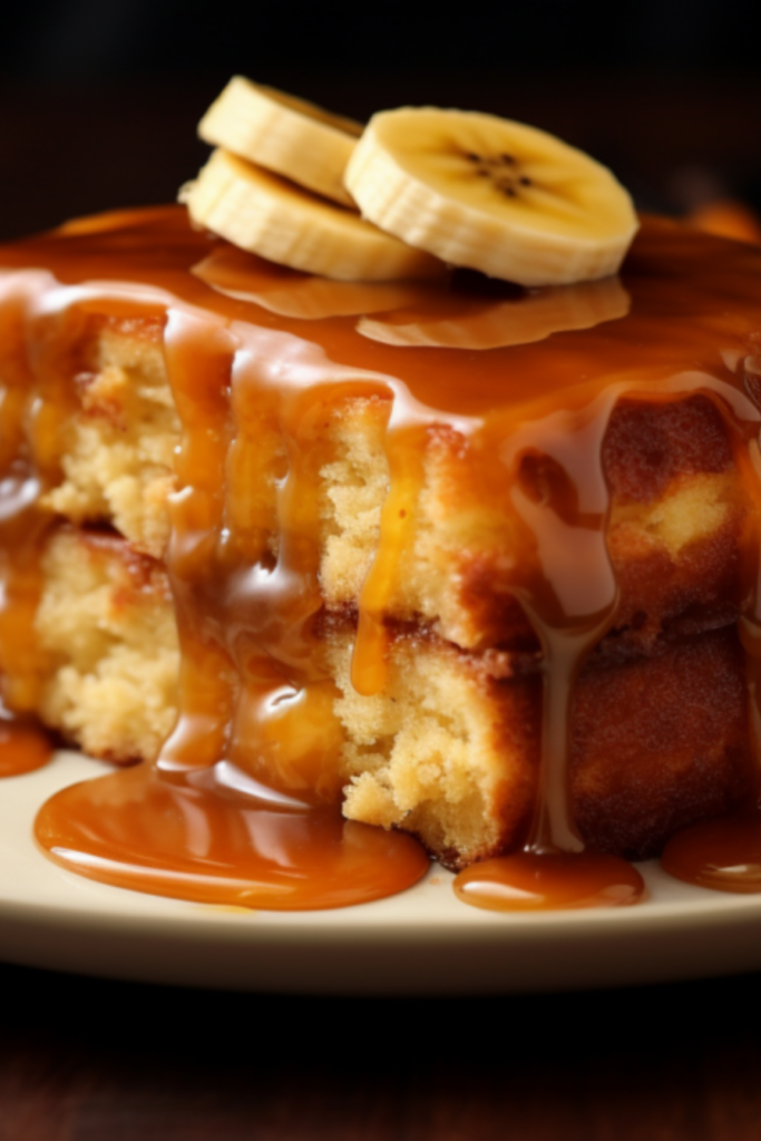 Caramel Banana Cake