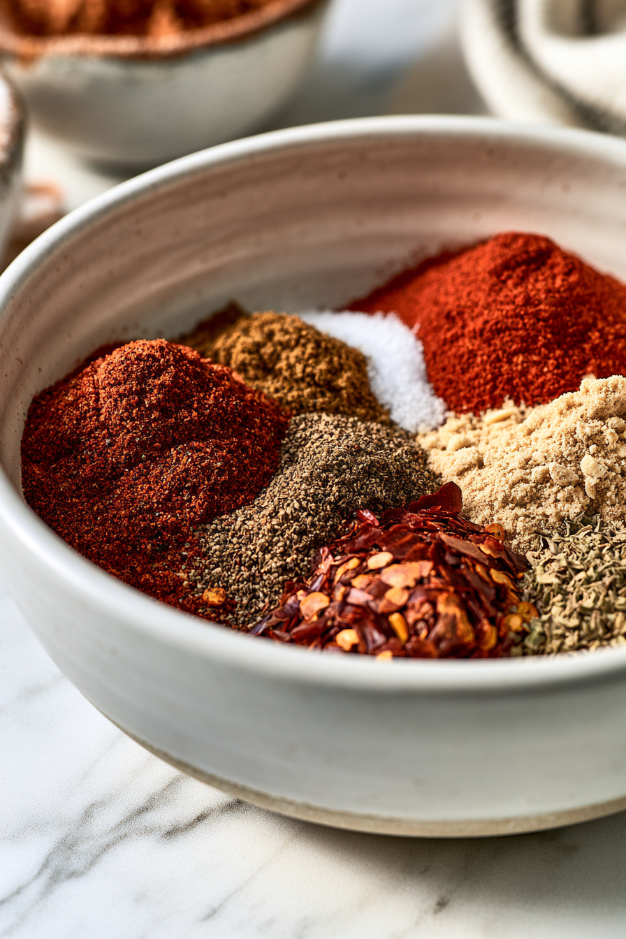 Combine the spices in a small mixing bowl