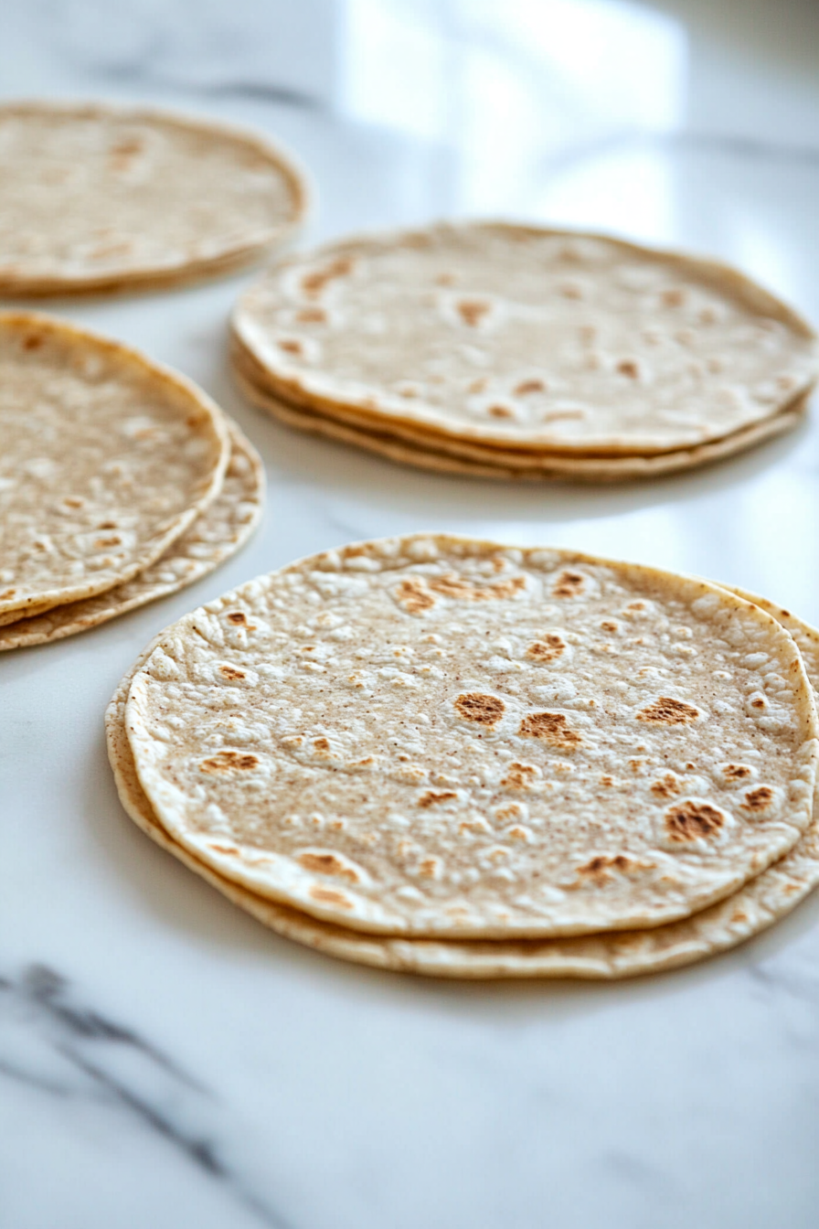 Lay out the tortillas on a clean surface