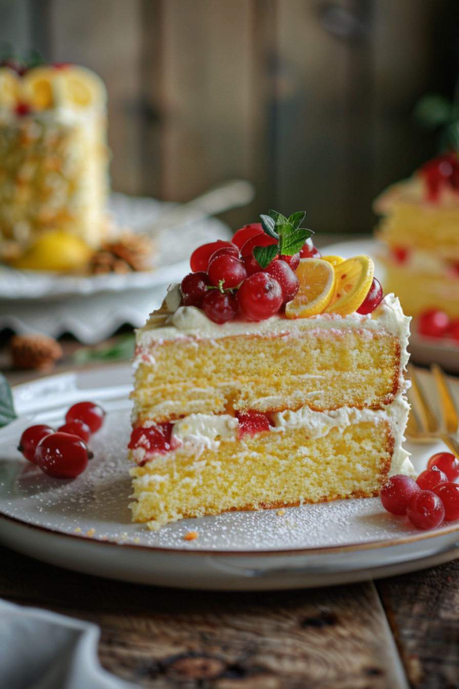 Lemon Velvet Cake Recipe