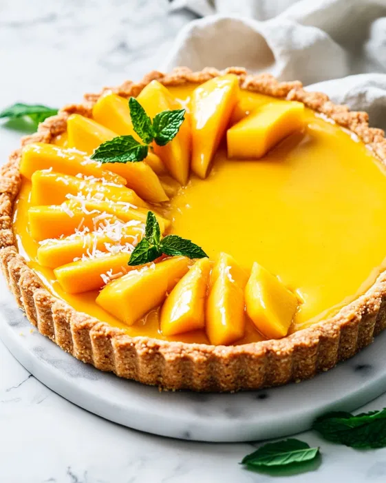 Mango Curd Tart