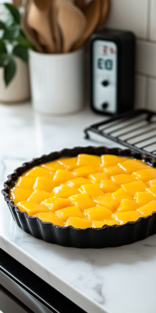 Mango Tart with Meringue & Lime Granita