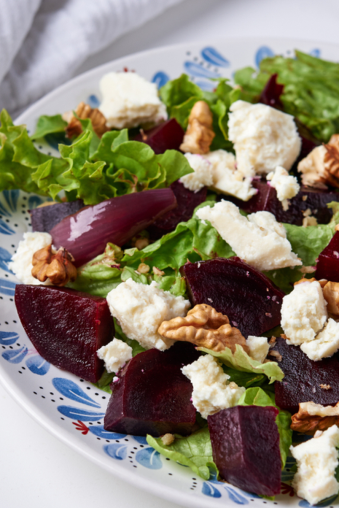 Pickled Beets and Goat Cheese Salad