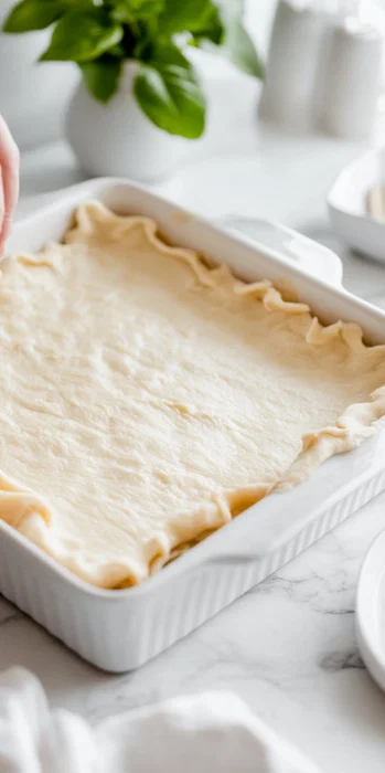 Place the second sheet of dough on top.