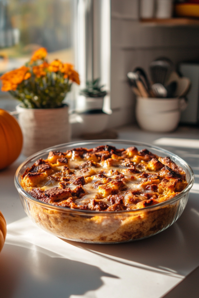 Pumpkin Bread Pudding